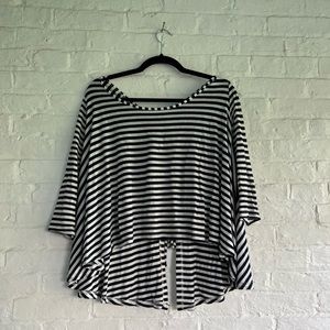 Vintage Havana striped tie back shirt